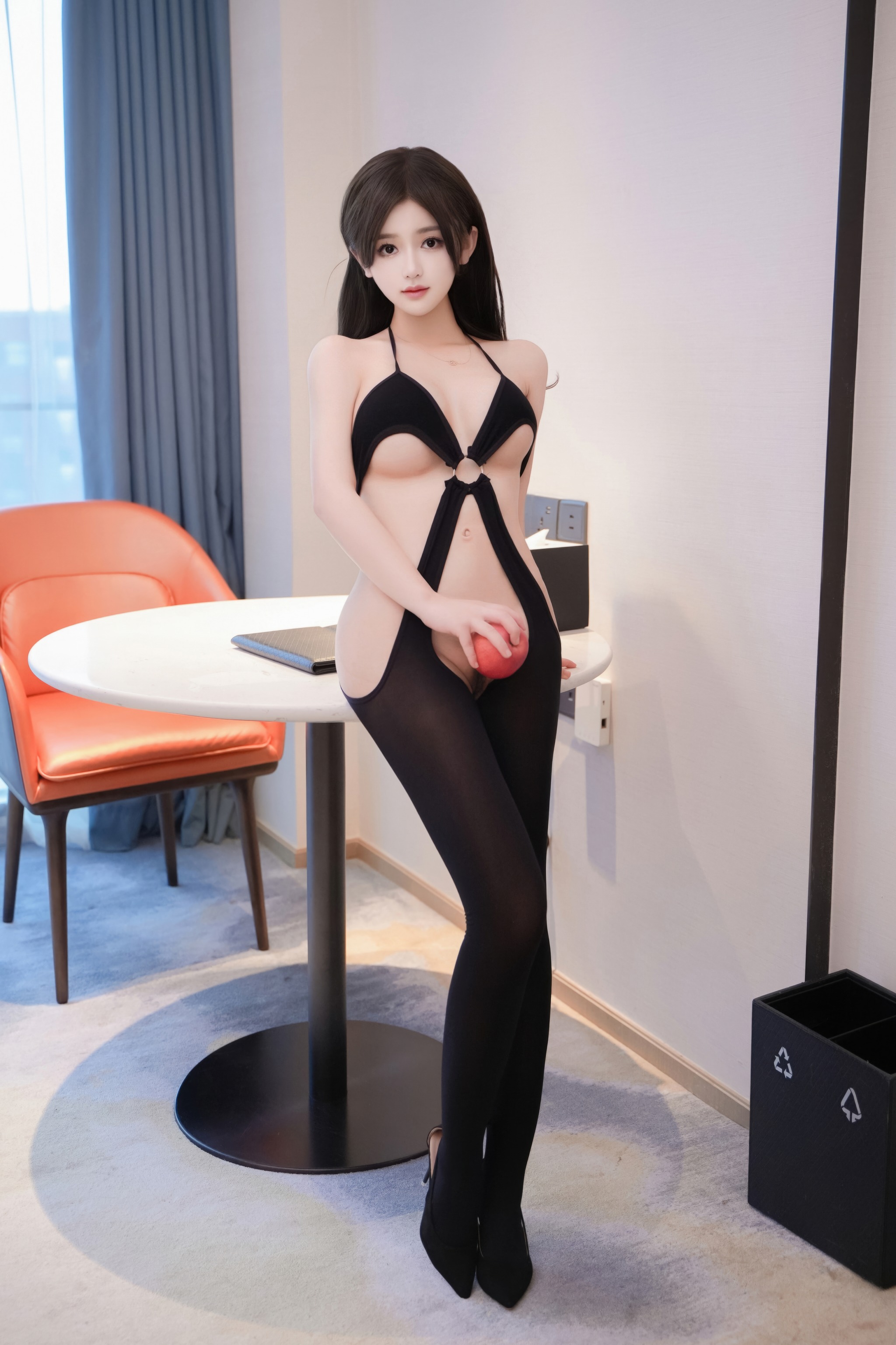 奶茶味的包子 - NO.002 内购-性感黑丝连体[80P]-XikXak